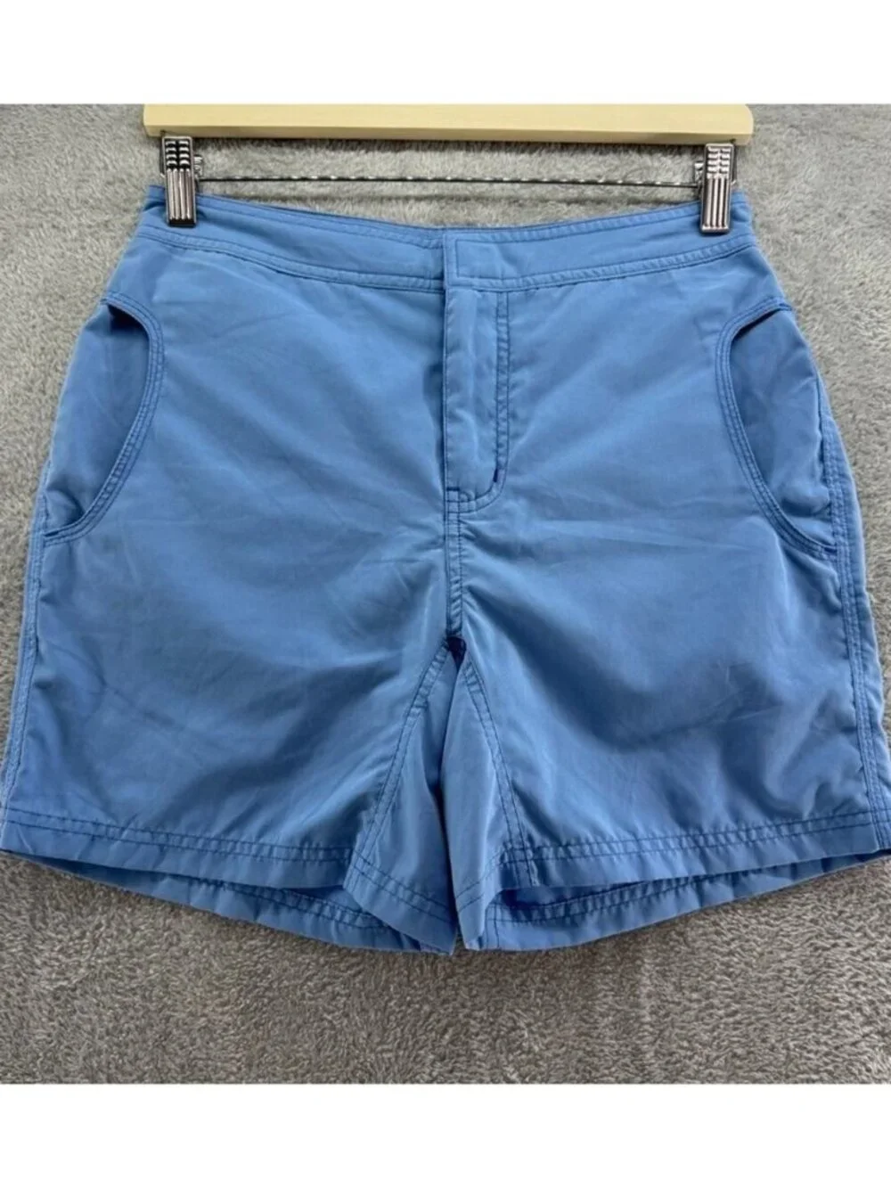 Shorts Womens 4 Blue Beth Rodden Pockets Beach Board Shorts 5